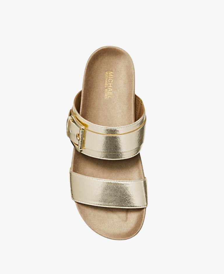 SANDALIA PLANA MYLAH MICHAEL KORS DORADA