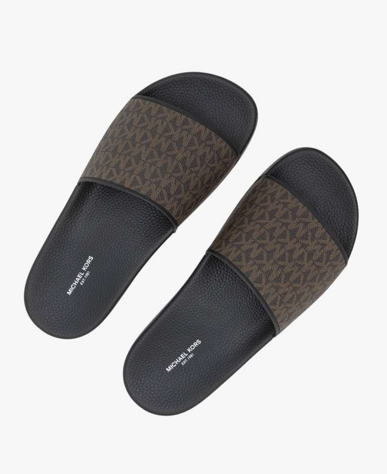 CHANCLAS MICHAEL KORS MARRON HOMBRE 2