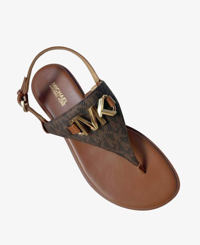 SANDALIA REED FLAT THONG MICHAEL KORS MARRON