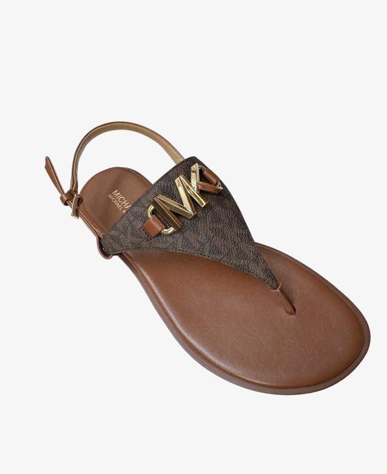 SANDALIA REED FLAT THONG MICHAEL KORS MARRON
