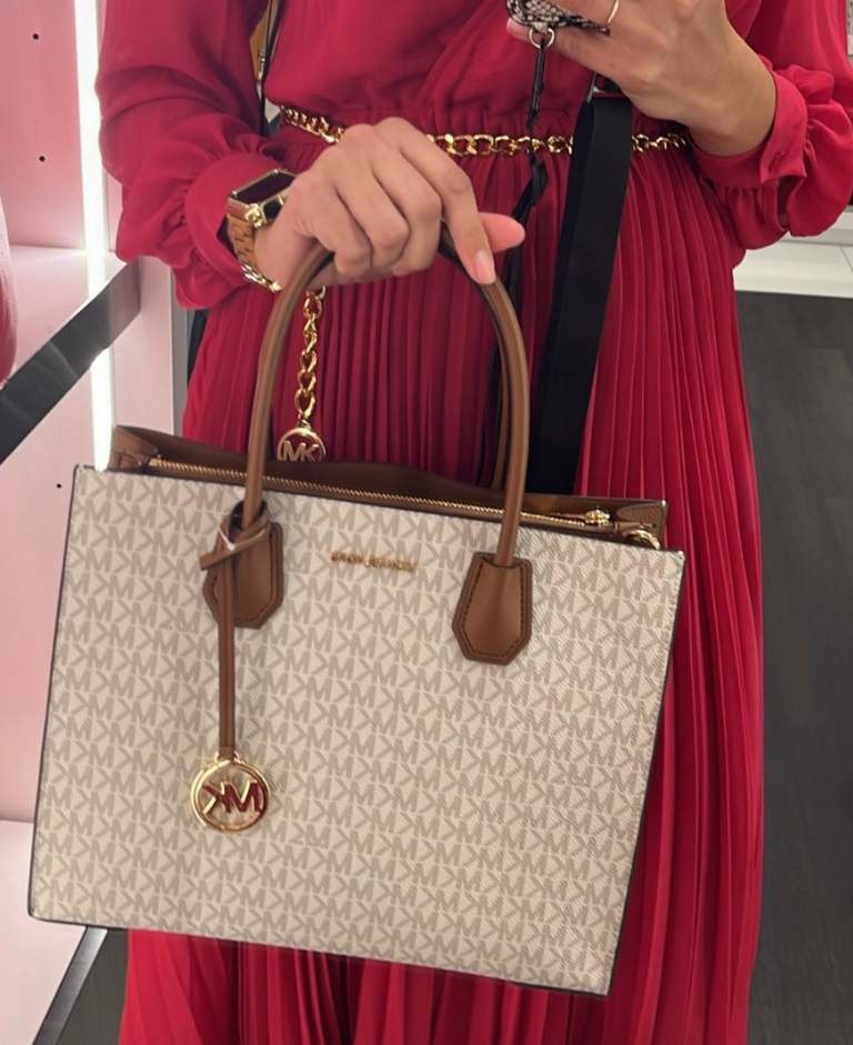 Bolso mercer Michael Kors vainilla