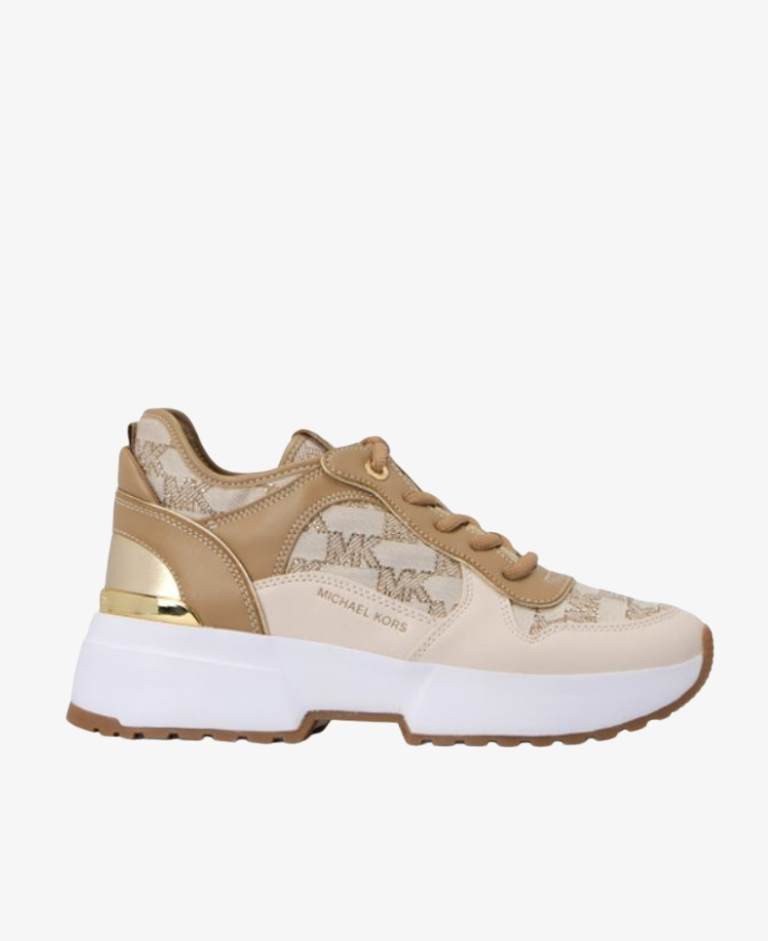 ZAPATILLAS MICHAEL KORS MUSE TRAINER BEIGE 2
