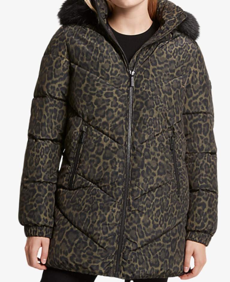 ABRIGO MICHAEL KORS ANIMAL PRINT 2