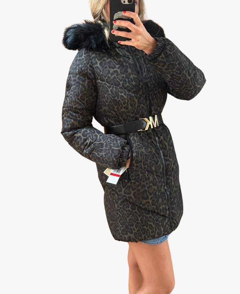 ABRIGO MICHAEL KORS ANIMAL PRINT