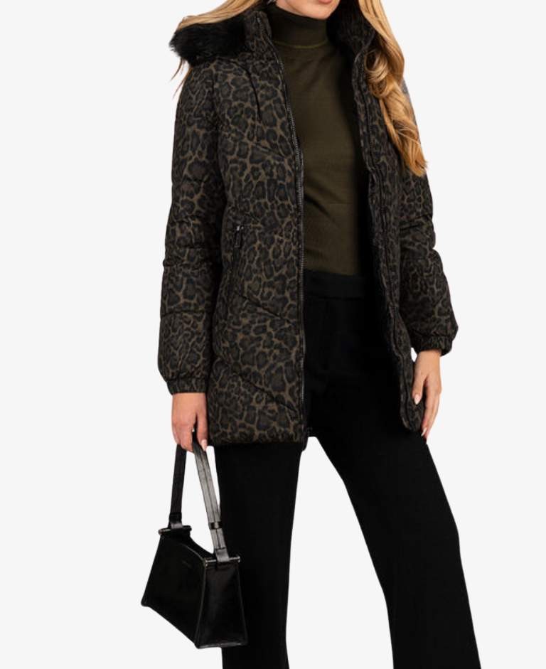 ABRIGO MICHAEL KORS ANIMAL PRINT