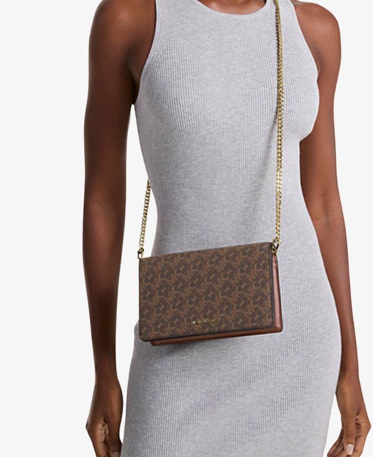 BOLSO  MICHAEL KORS Bandolera Jet Set mediana con logotipo imperio