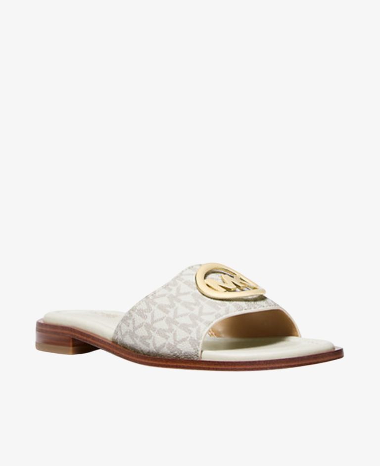 SANDALIA Hannah Signature Logo Slide Sandal VAINILLA 2