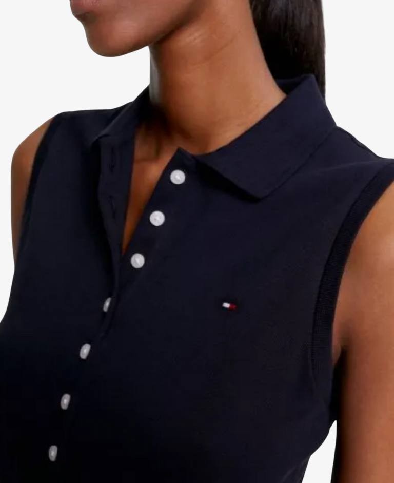 POLO TOMMY HILFIGER MUJER  AZUL MARINO