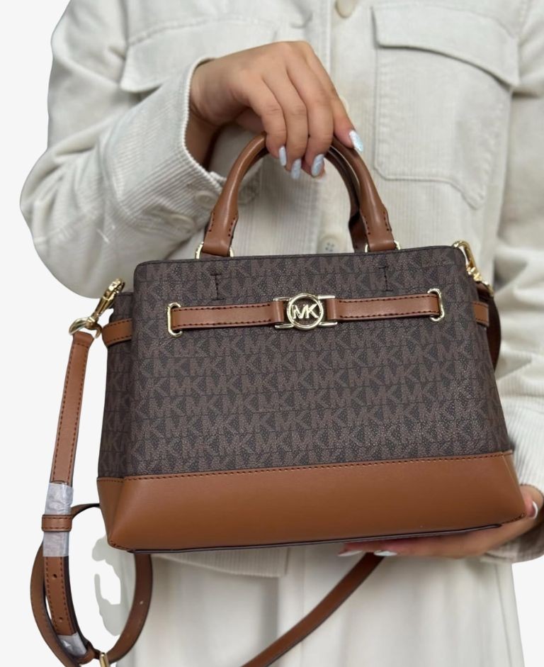 BOLSO REED LARGE LOGO MICHAEL KORS MARRON 35S3G6RSB