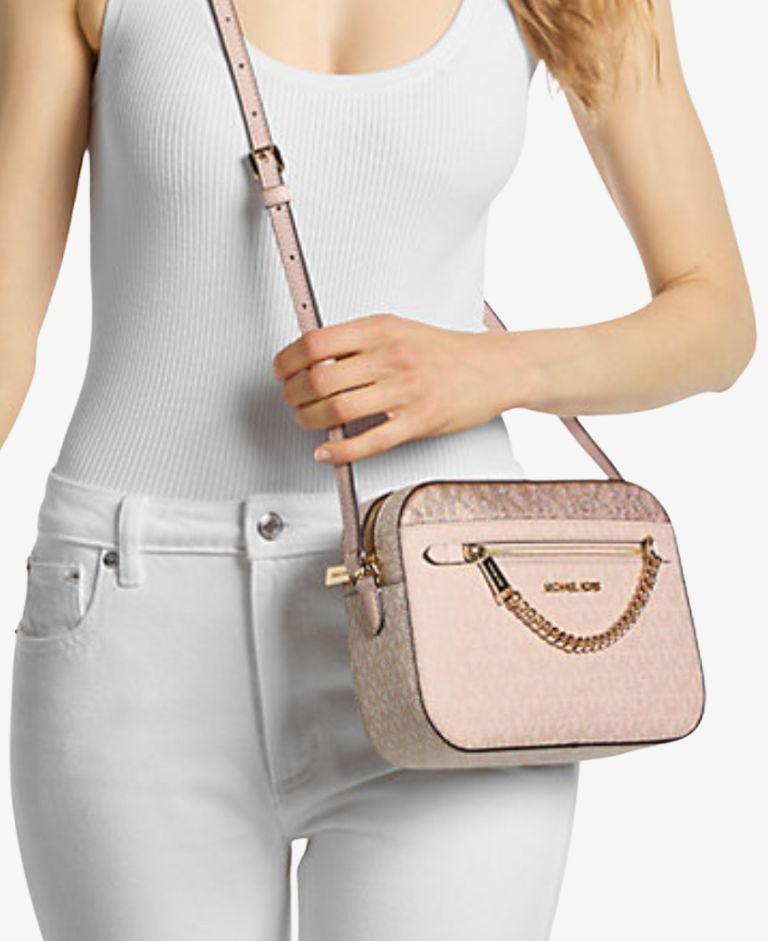 BOLSO JET SET ITEM CROSSBODY  MICHAEL KORS ROSA