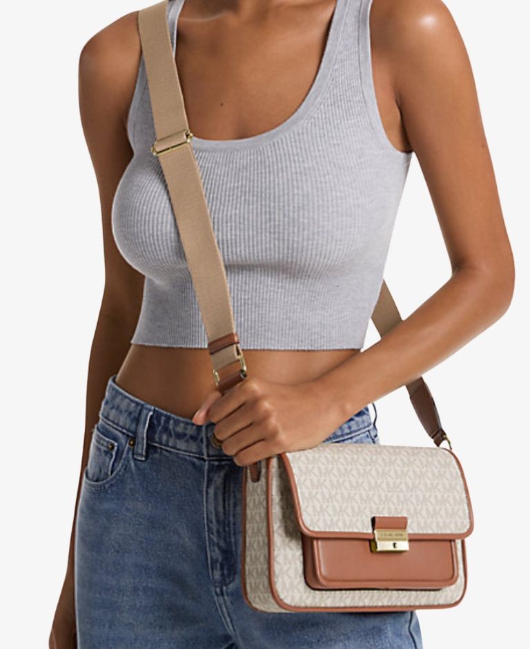 BOLSO MICHAEL KORS SOLAN EDITOR VAINILLA