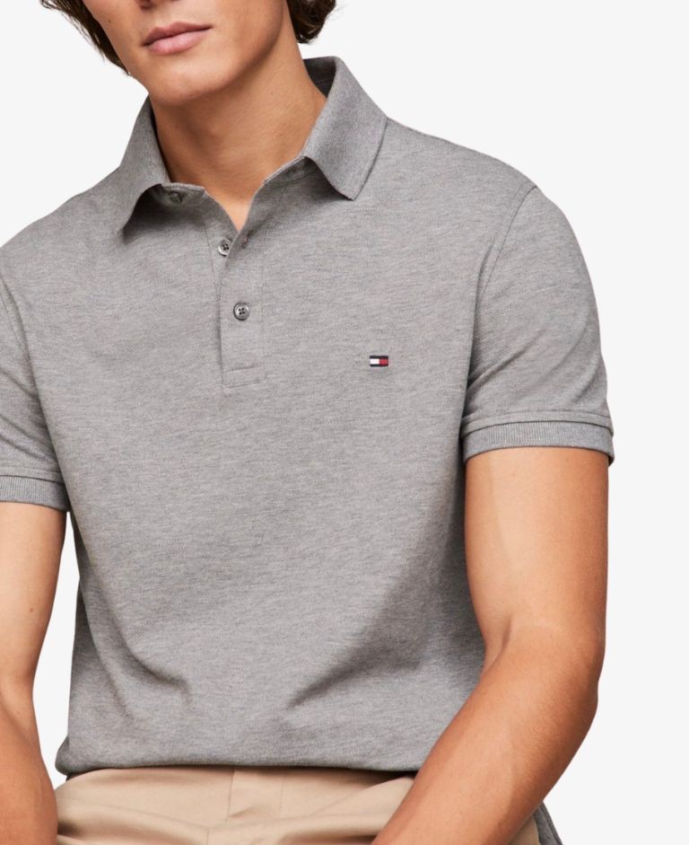 POLO TOMMY HILFIGER GRIS