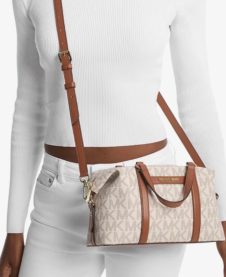 BOLSO MICHAEL KORS BECK PEQUEÑO VAINILLA 2