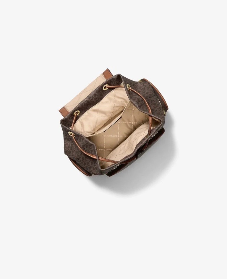 MOCHILA MICHAEL KORS CARGO MERRIT PEQUEÑA CON LOGOTIPO